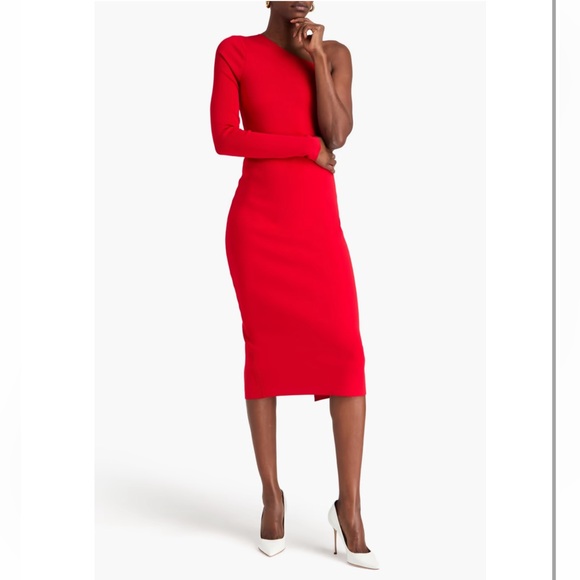 Victoria Beckham Dress-Knit Red - Picture 1 of 6